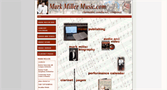 Desktop Screenshot of markmillermusic.com