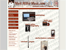 Tablet Screenshot of markmillermusic.com